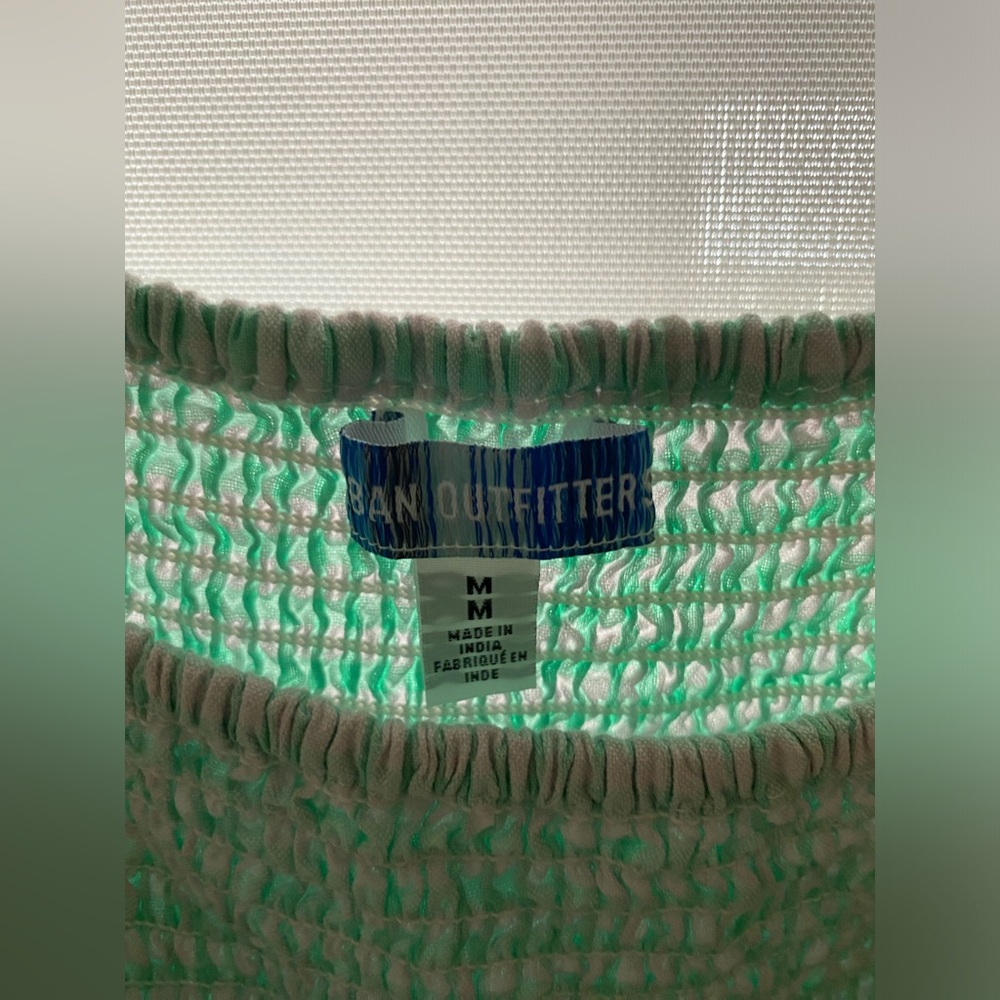 Urban Outfitters marseille gingham mint mini dress - Picture 2 of 4